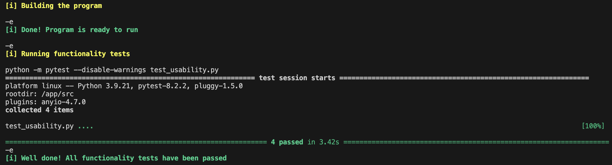 Make test command
